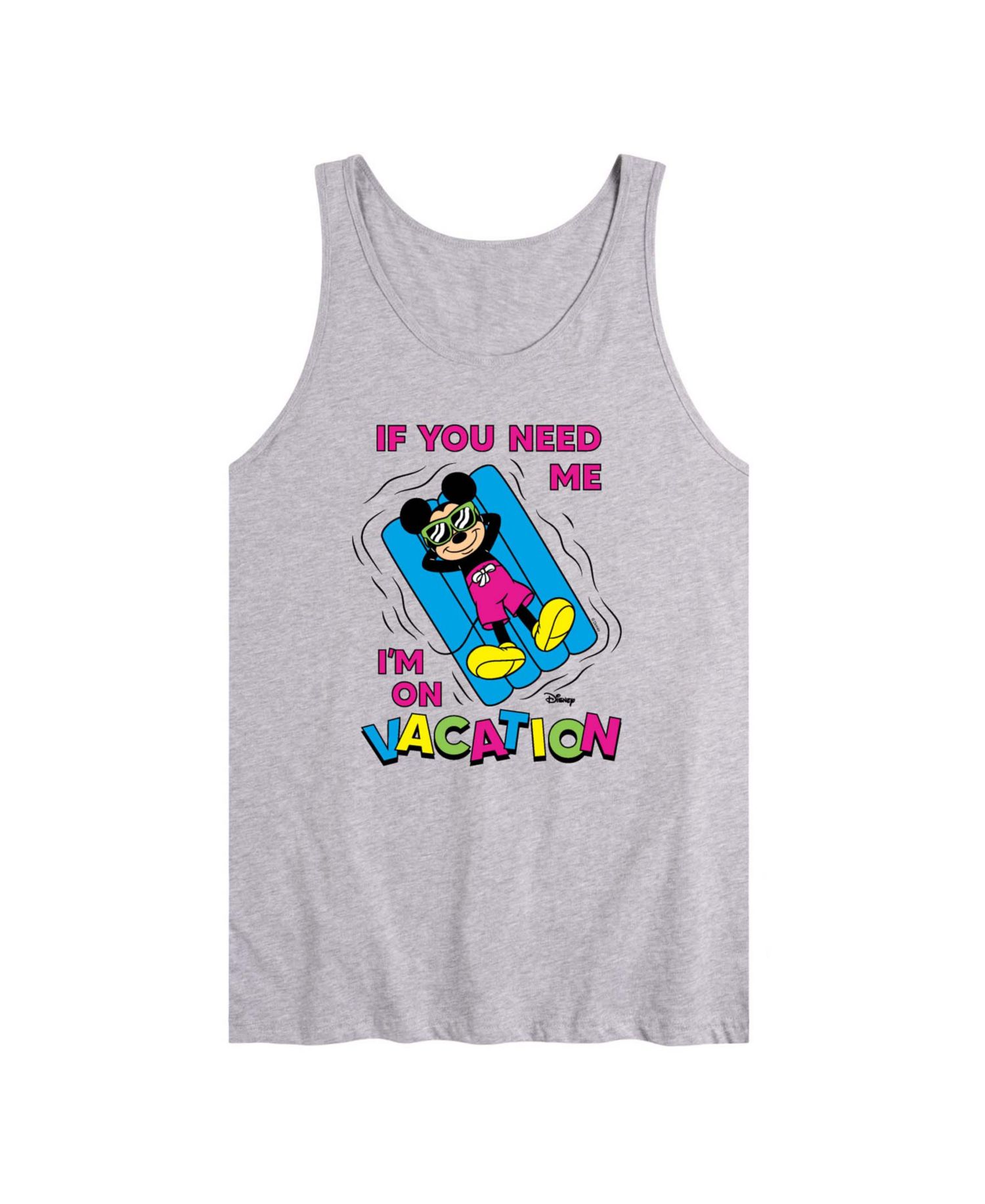 Men's Disney Mickey On Vacation Graphic Tank Top