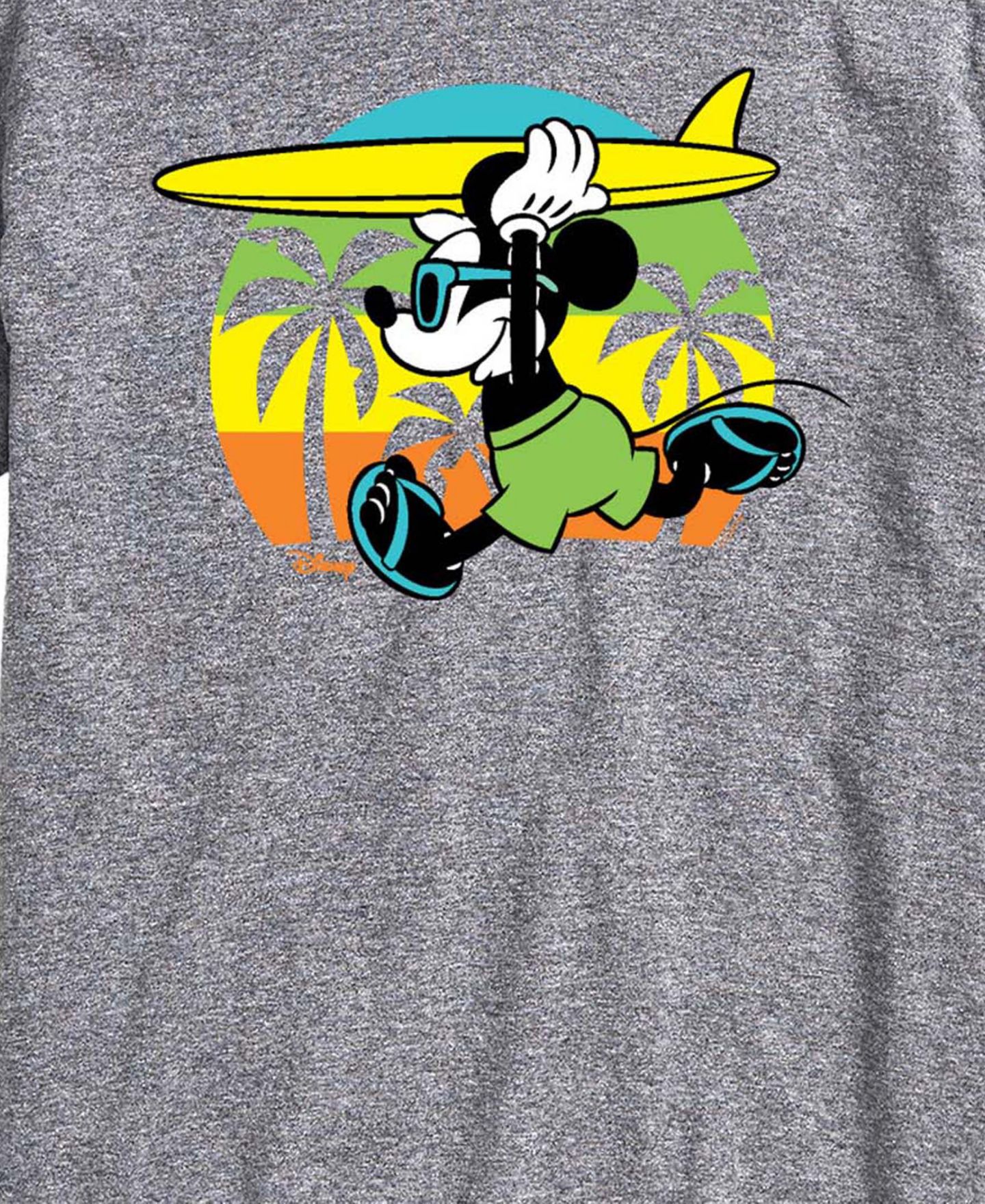 Мужская футболка AIRWAVES Disney Beach Mickey Graphic, цвет: Меланжевый — фото 3