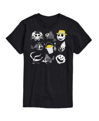 Men's The Nightmare Before Christmas Beach Crew Grid Graphic T-Shirt