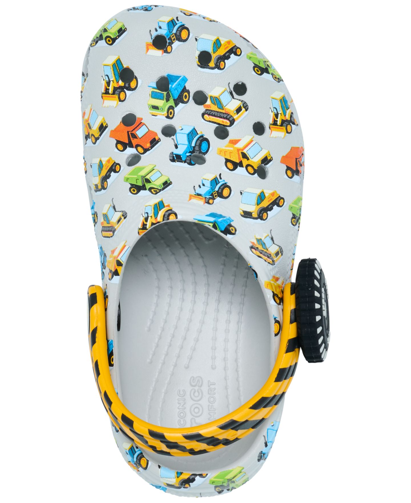 Детские сабо Crocs Classic с грузовиком-стройкой, Finish Line, цвет: Atmosphere — фото 5