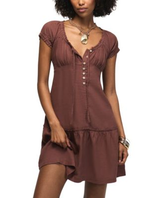 Women's Ruffle-Trim Sweetheart Neck Mini Dress