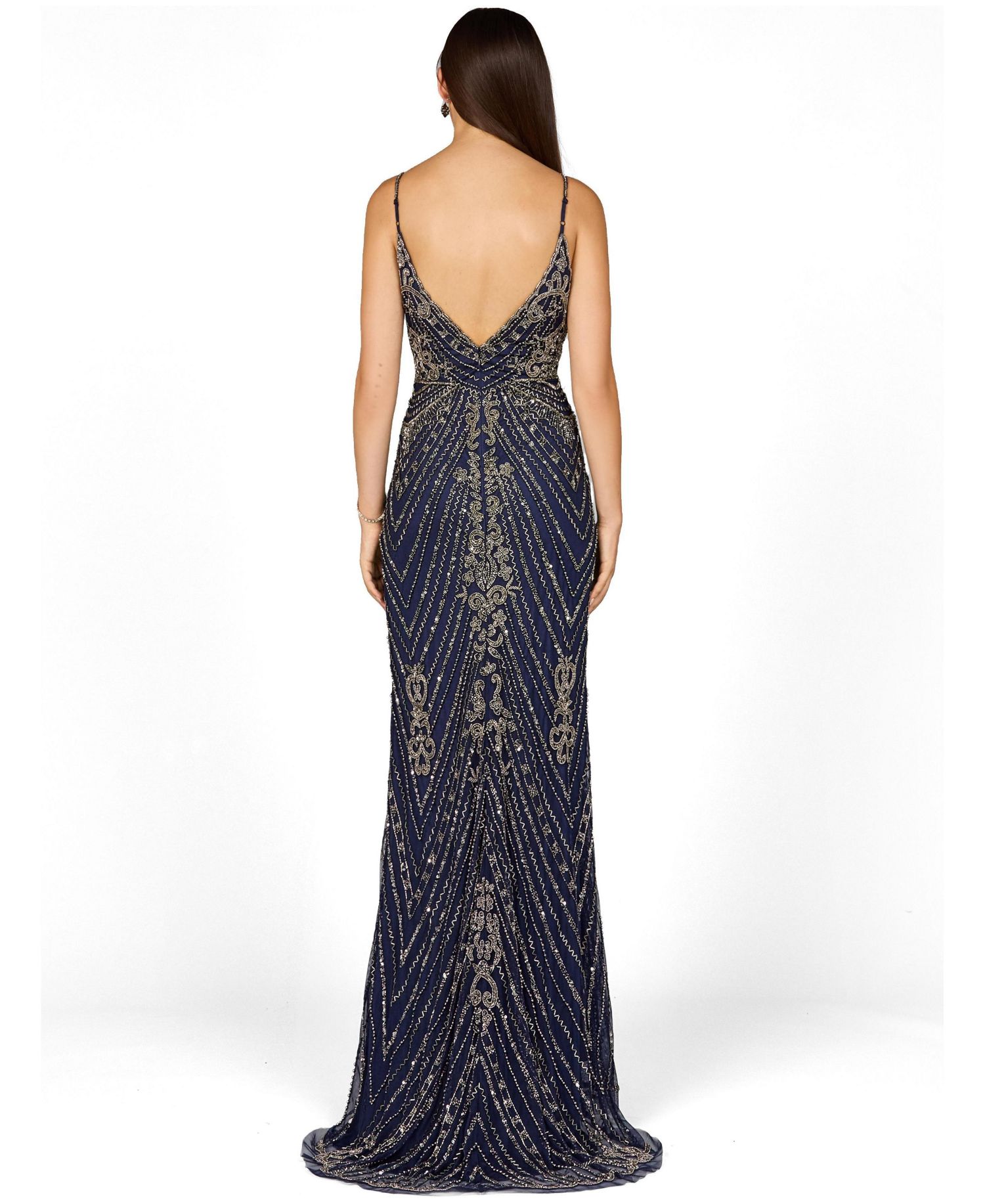 Women's Spaghetti Strap Beaded Dress