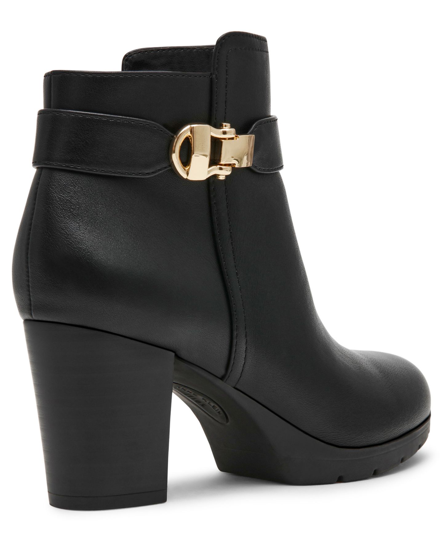 Женские ботинки Anne Klein Reins Zipper Dress Booties, цвет: Чёрный гладкий — фото 9