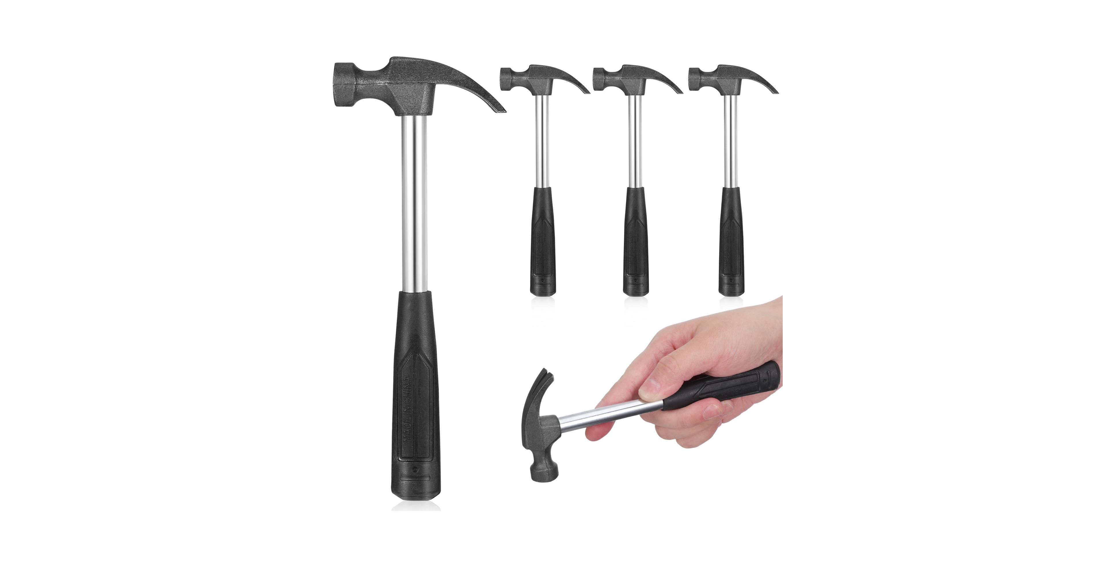 Xdovet Mini Claw Hammer Set Stubby Rubber Handle Steel Diy Tool