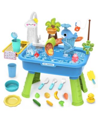 Water Table Electric Pump Sand Play Sink Faucet Sensory Toy