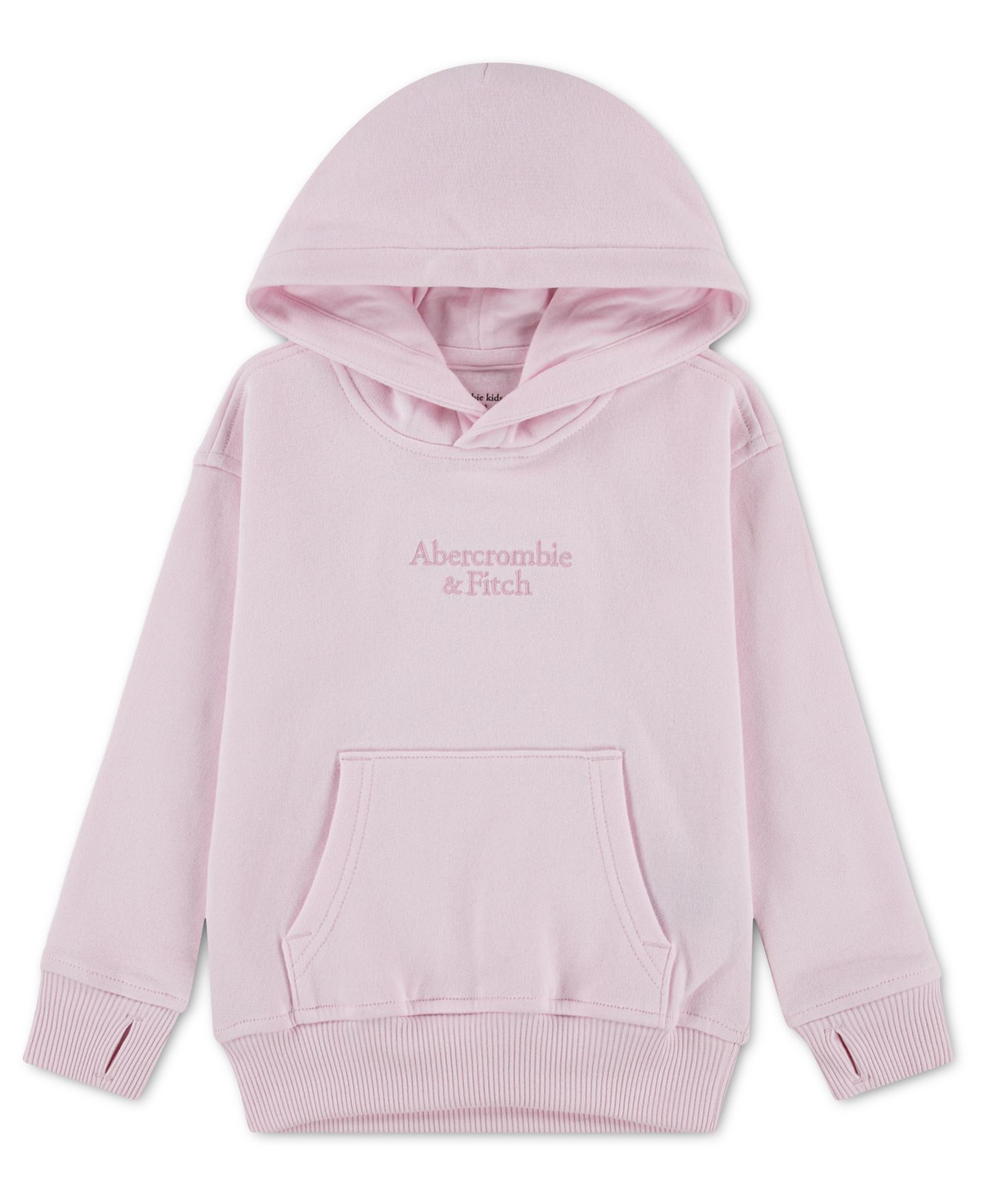 Худи abercrombie kids Essential Logo для девочек-малышей, цвет: Розовый — фото 1