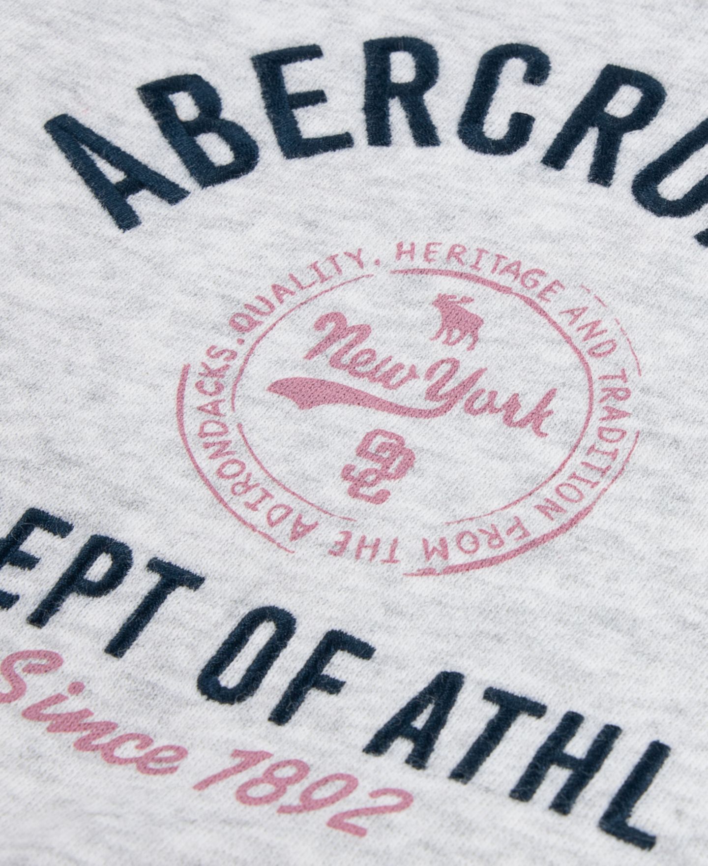 Свитшот abercrombie kids Sporty Logo Sweatshirt для девочек-малышей, цвет: Светлый серый меланжевый — фото 3