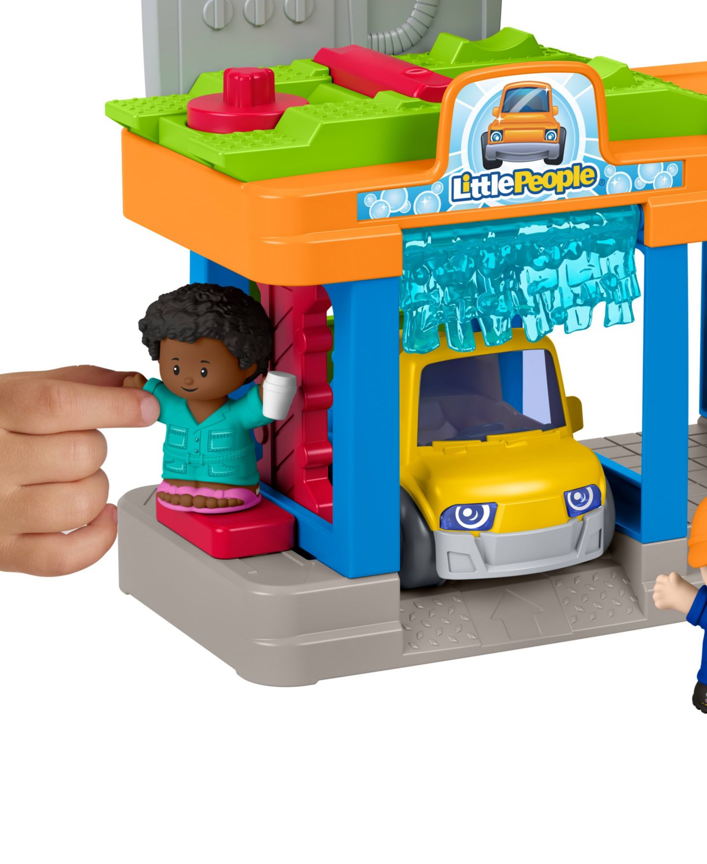 Детский игровой набор Fisher Price Little People Fillin' Fun Service Station Folding-Ramp Playset, Ages 1+ — фото 6