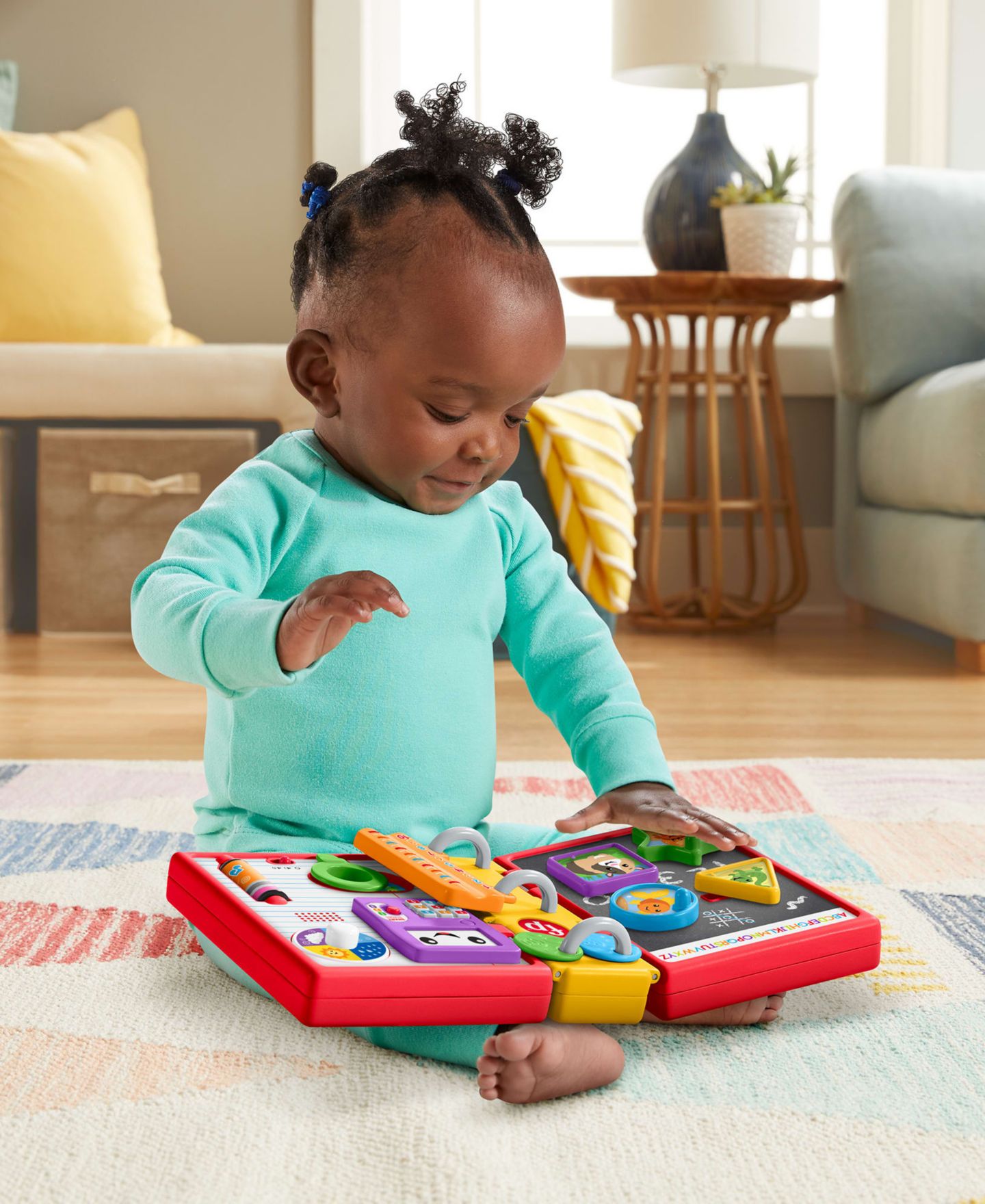 Детская игрушка Fisher Price Laugh and Learn 123 Schoolbook Smart Stages Interactive Book, Ages 6 Months+ — фото 6