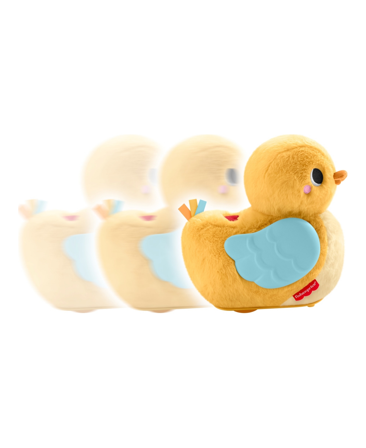 Fisher Price 4-in-1 Cuddle and Crawl Duck, Baby Musical Tummy Time and Crawling Plush Toy, Ages Birth+