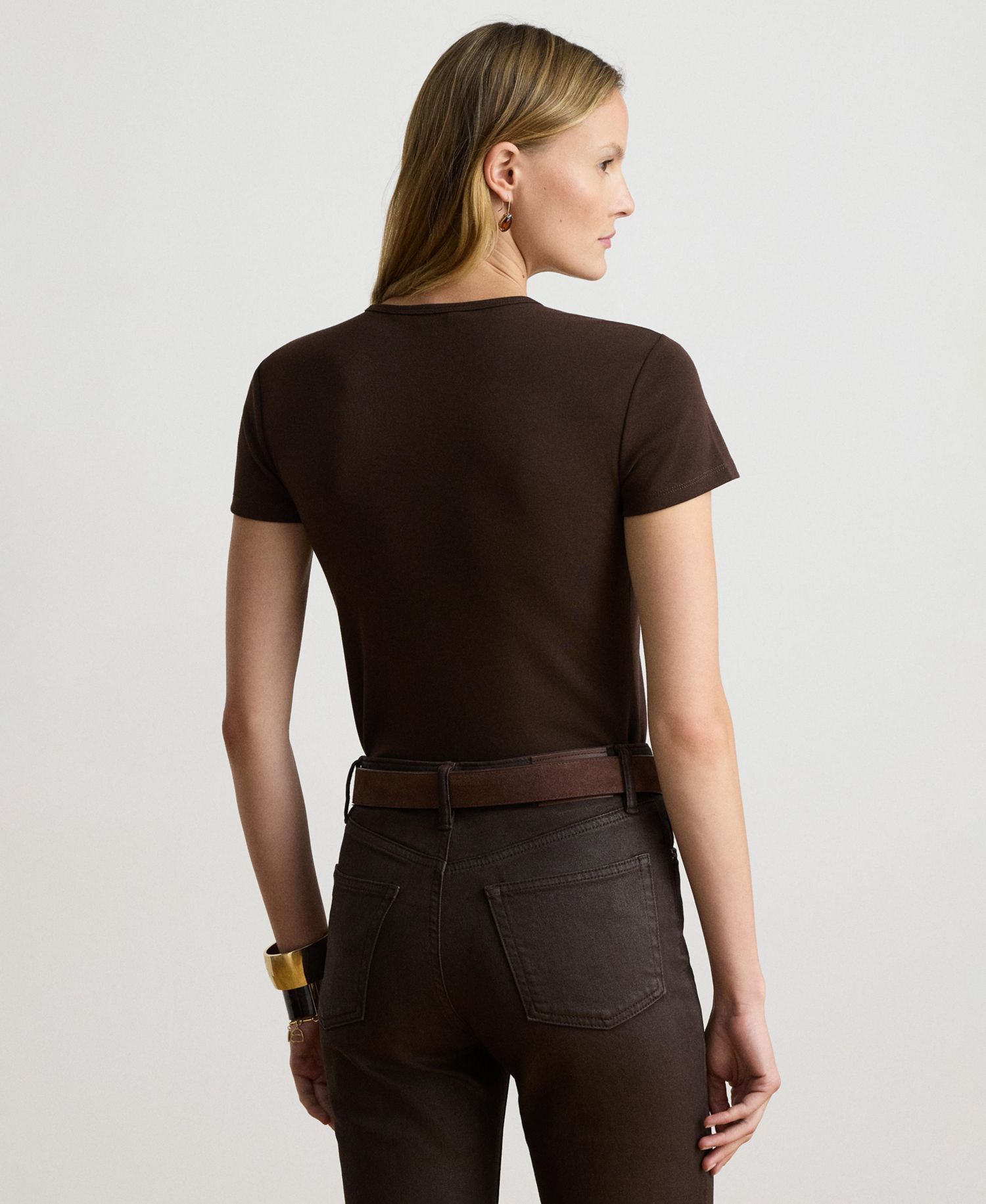 Stretch Knit T-Shirt, Regular & Petite