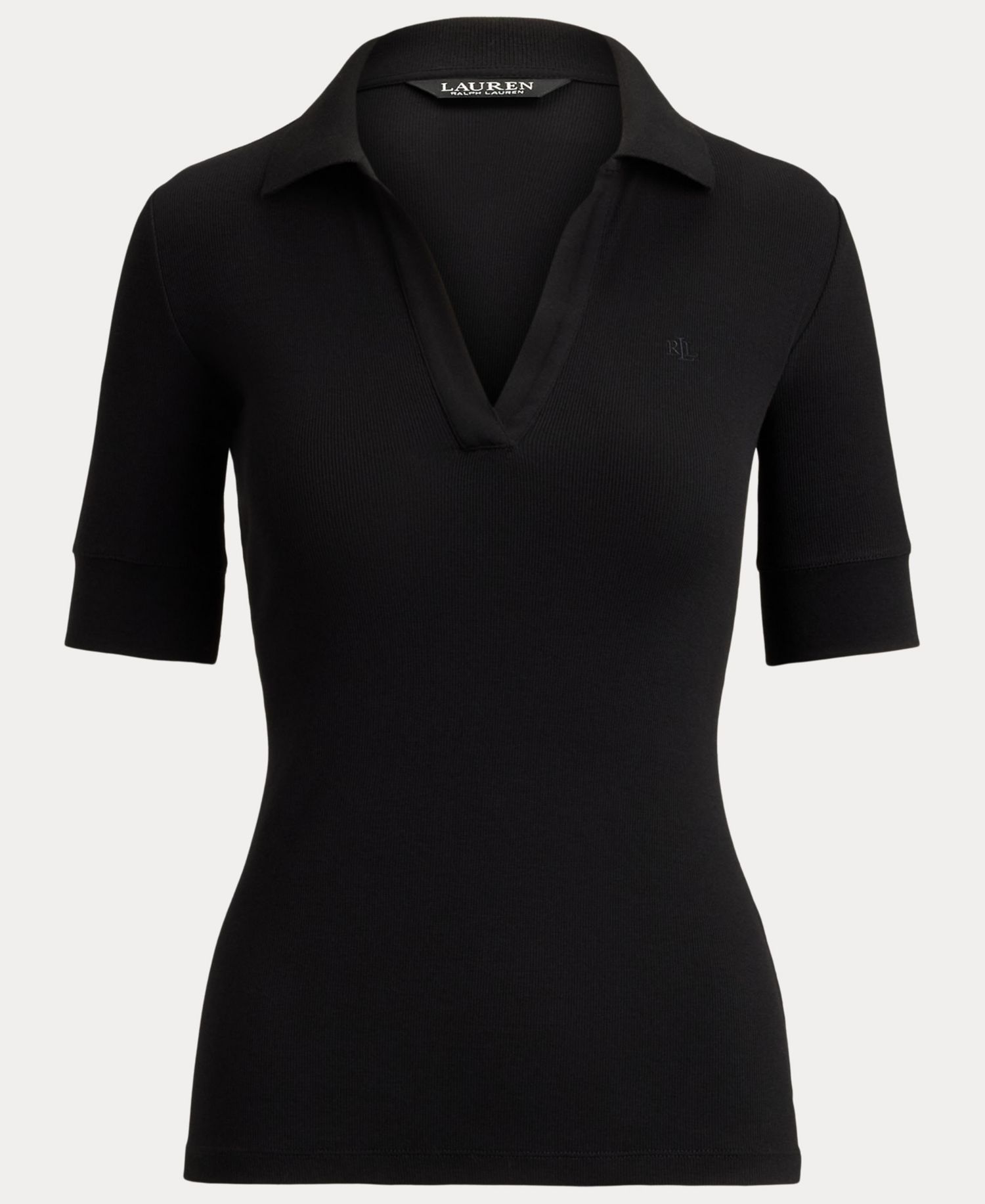 Women's Jersey Short-Sleeve Collared Top