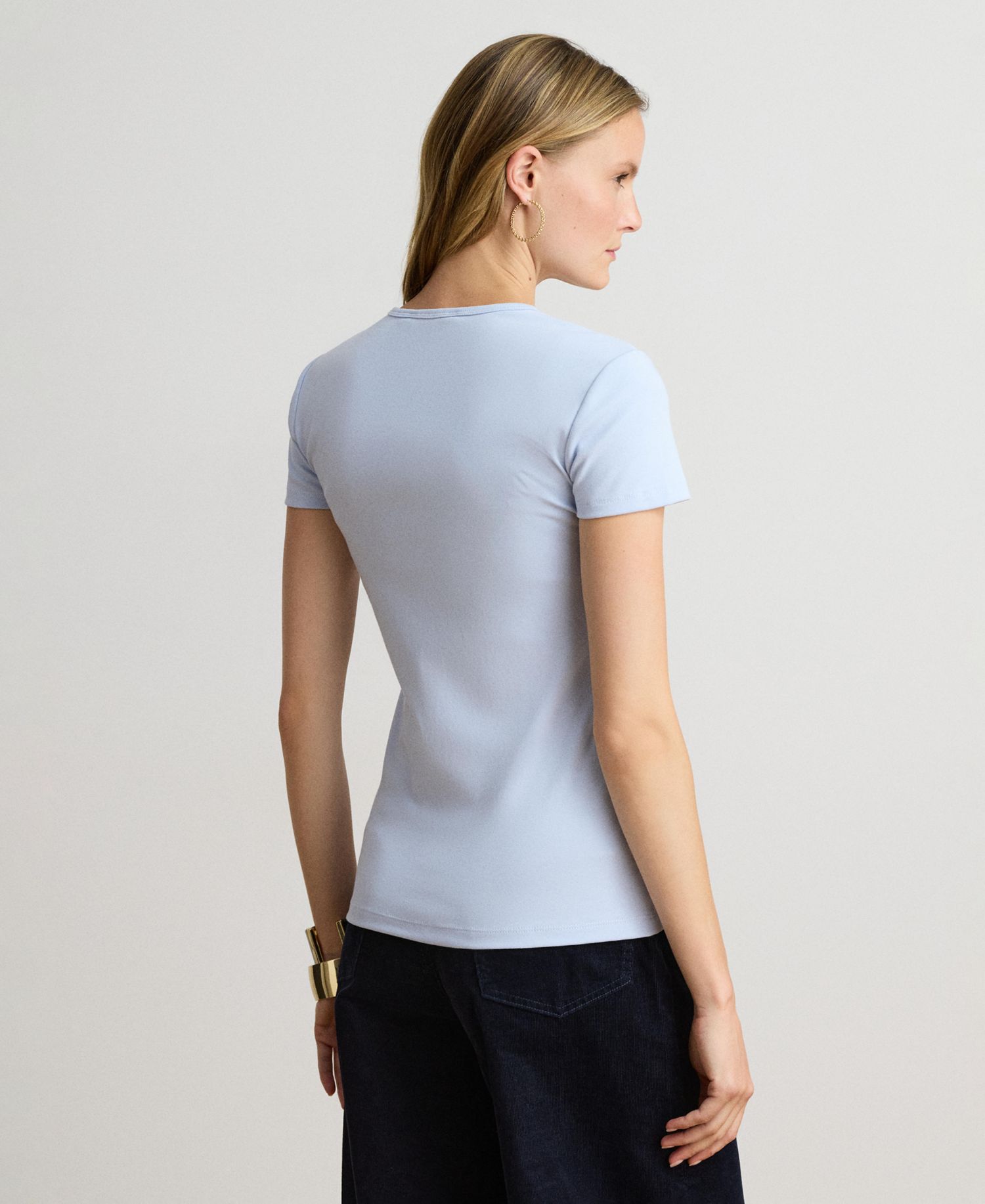 Stretch Knit T-Shirt, Regular & Petite