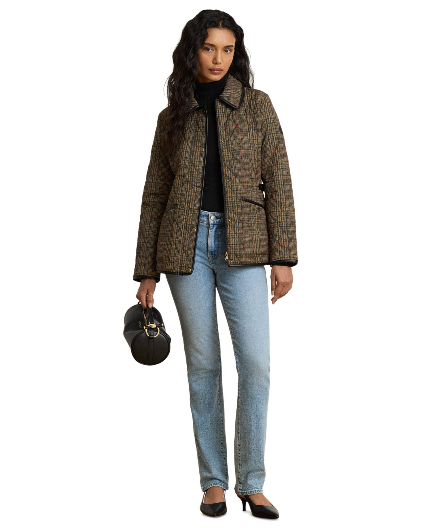 Women's Quilted Velboa-Lined Coat
