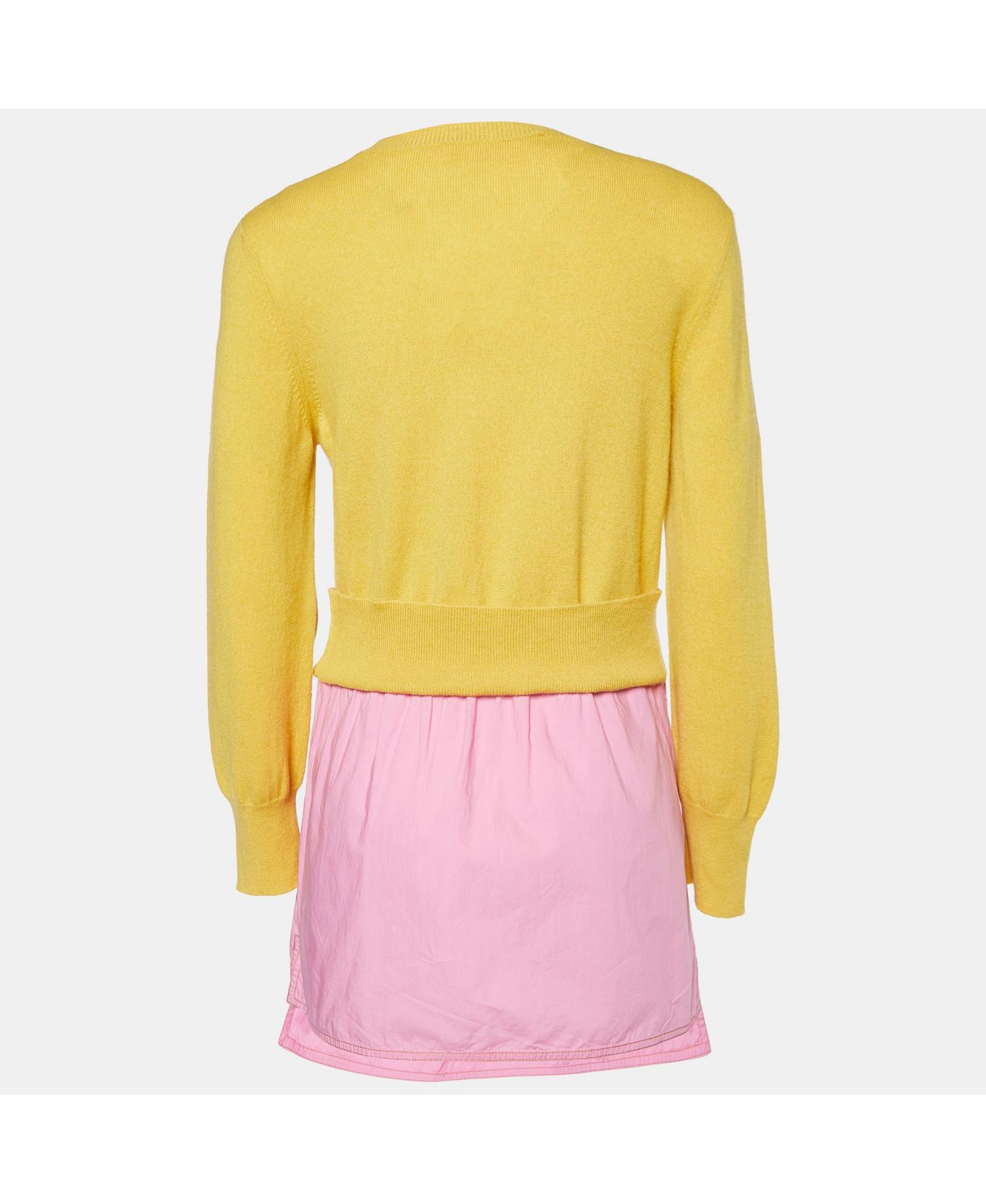 Women's Knit and Cotton Layered Sweater