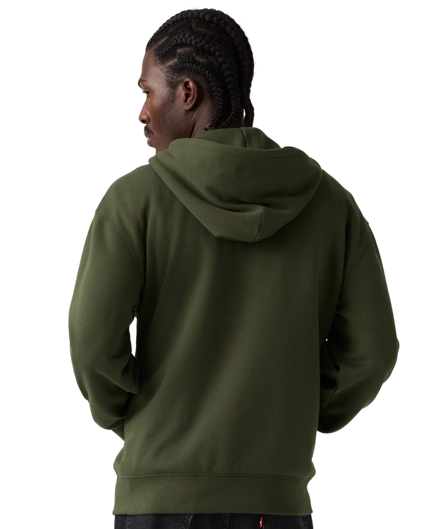 Men's Fleece Relaxed-Fit Zip-Up Hoodie