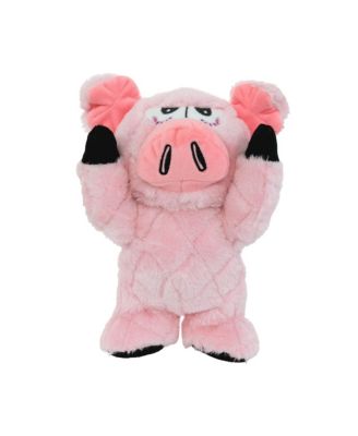 Angry Animals Pig, Durable Plush Squeaky Dog Toy