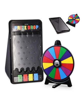 Mini Tabletop Prize Drop Board and 12" Prize Wheel Kit Fortune Game Eagle