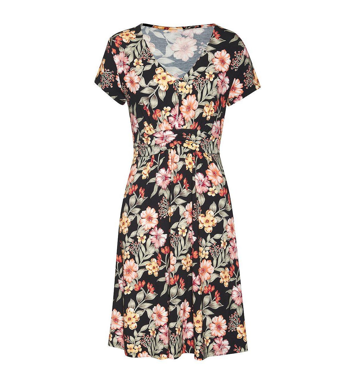 LASCANA Women's Floral Short Sleeve Dress view 4 — MAYCSS fashion products