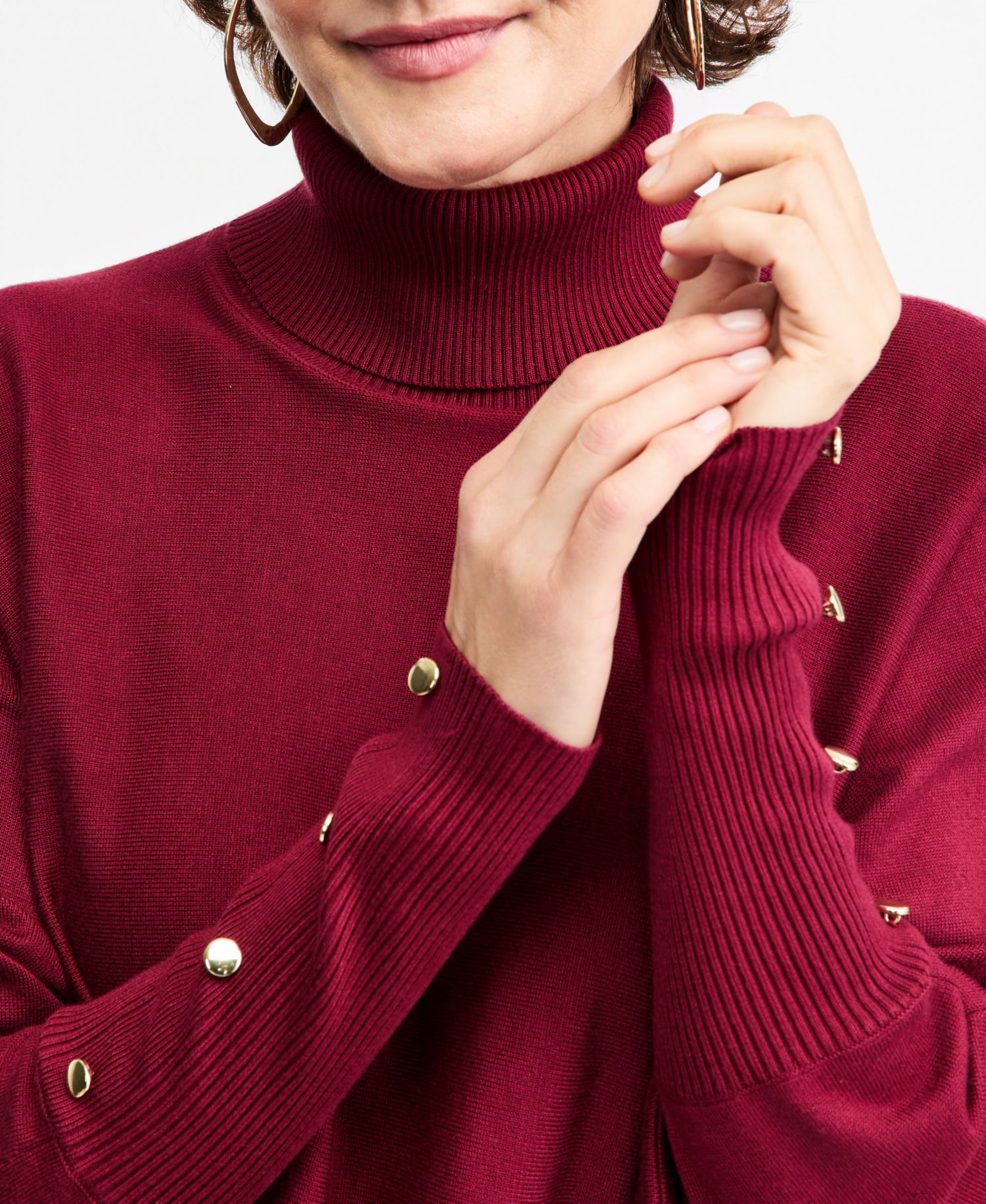 Women's Poncho Turtleneck Sweater