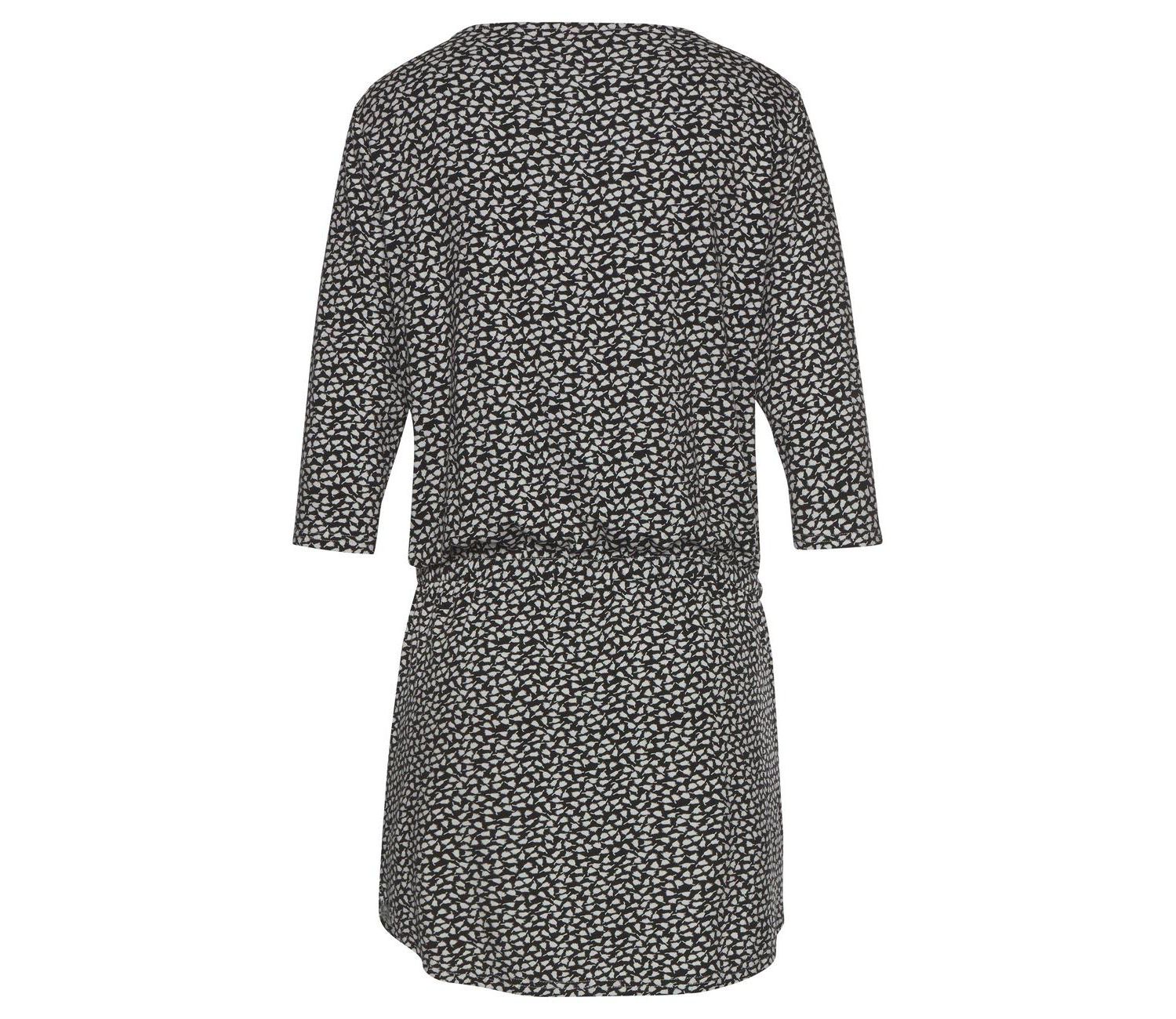 Women's Viscose Printed Zip Detail Front-Closure Short Dress