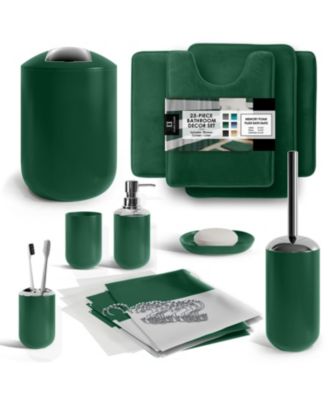 Complete Bathroom Set with Bath Rugs Set