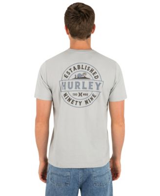 Men's Camp  Artwork At Center Back Crewneck T-Shirt 