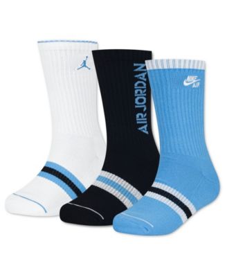 Boys' and Girls' 7-11 Retro Crew Socks, 3-Pack