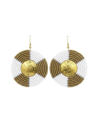 Sanaa African Beaded Earrings - Handcrafted Kenyan Statement Jewelry