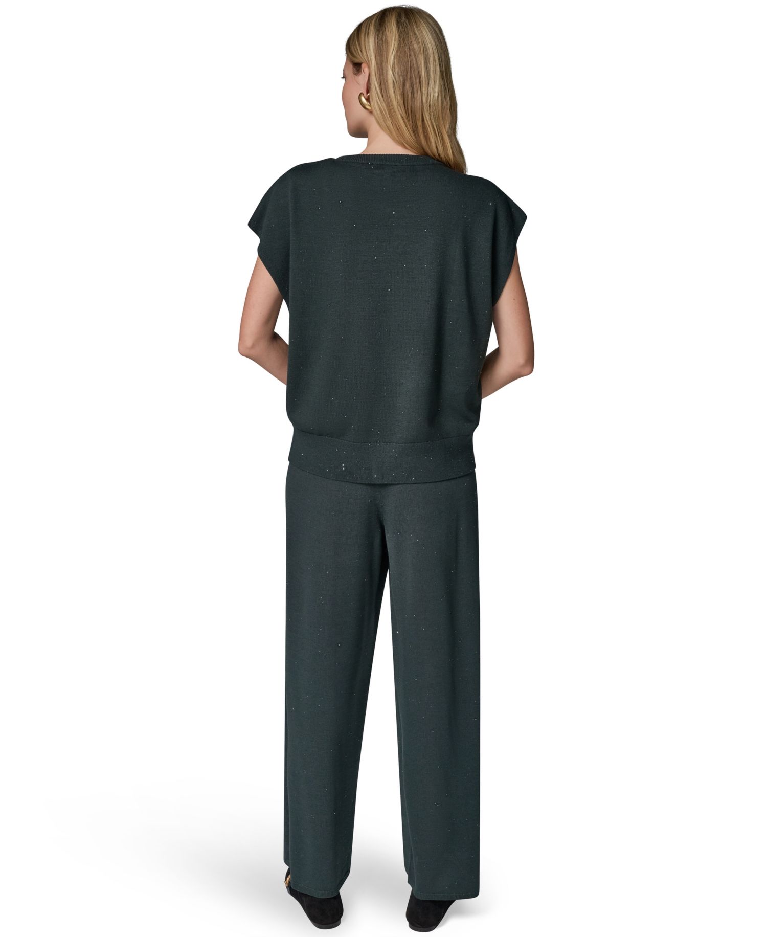 Women's Crewneck Cap-Sleeve Sweater
