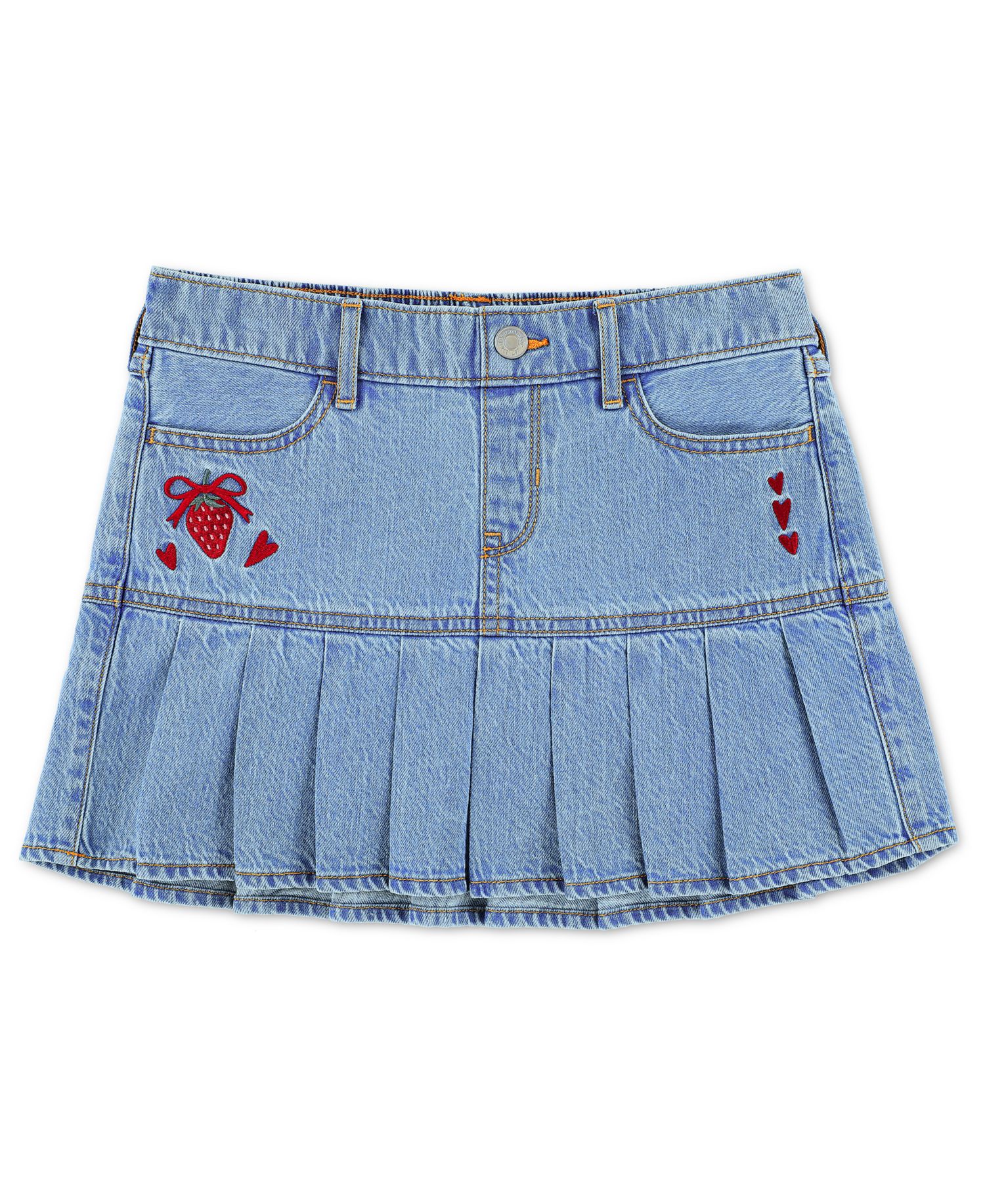 Girls' 5-16 Drop Waist Mini Skirt