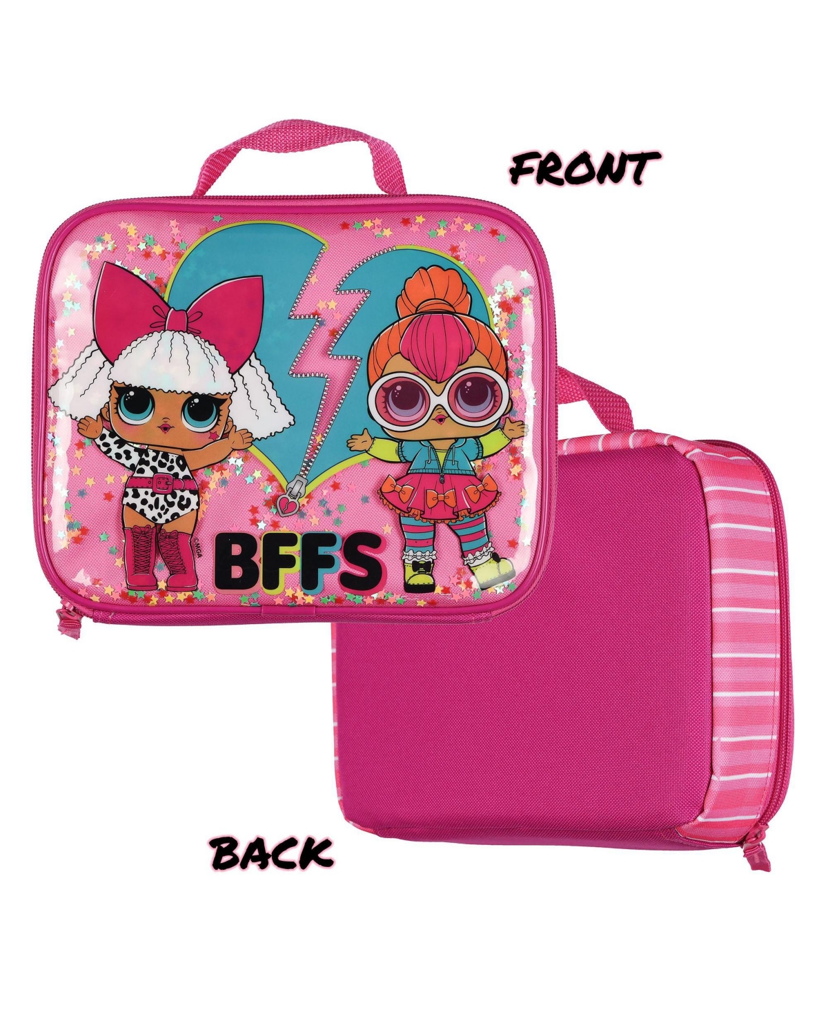 Lol Surprise! Backpack 16 Inch You Glow Girl 5 Piece Set with Detachable Lunch Box