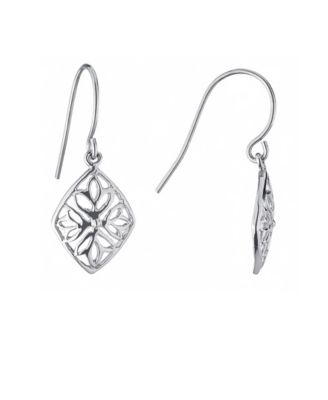 Filigree Kite Drop Earrings