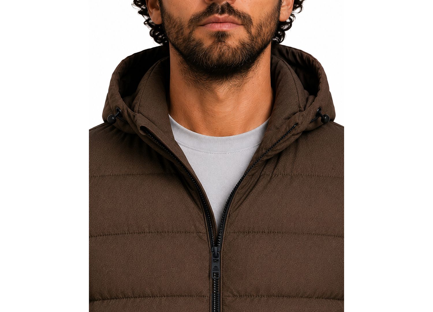 Men's Stretch Insulated Hooded Puffer Jacket