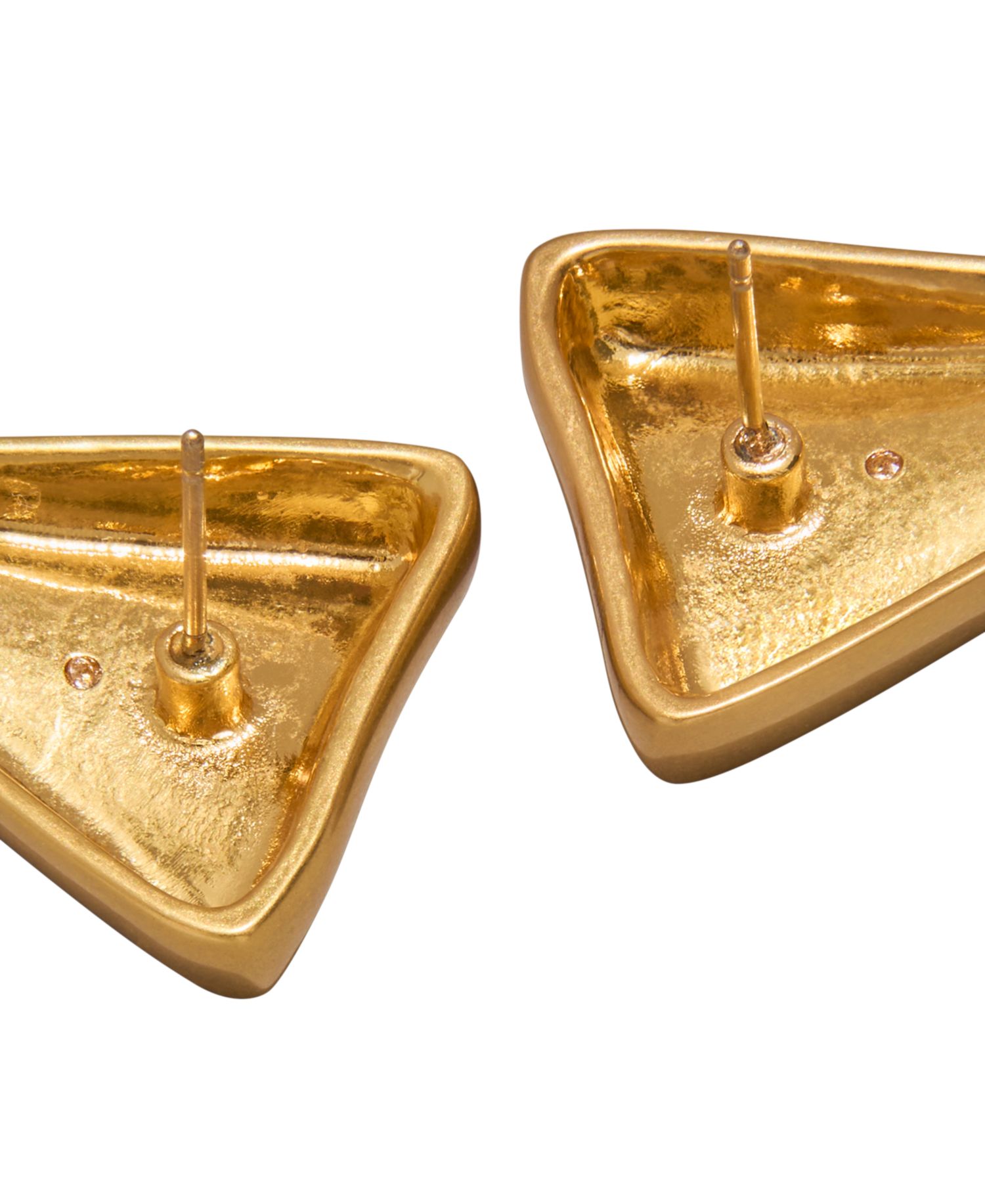 Gold-Plated Valley Stud Earrings