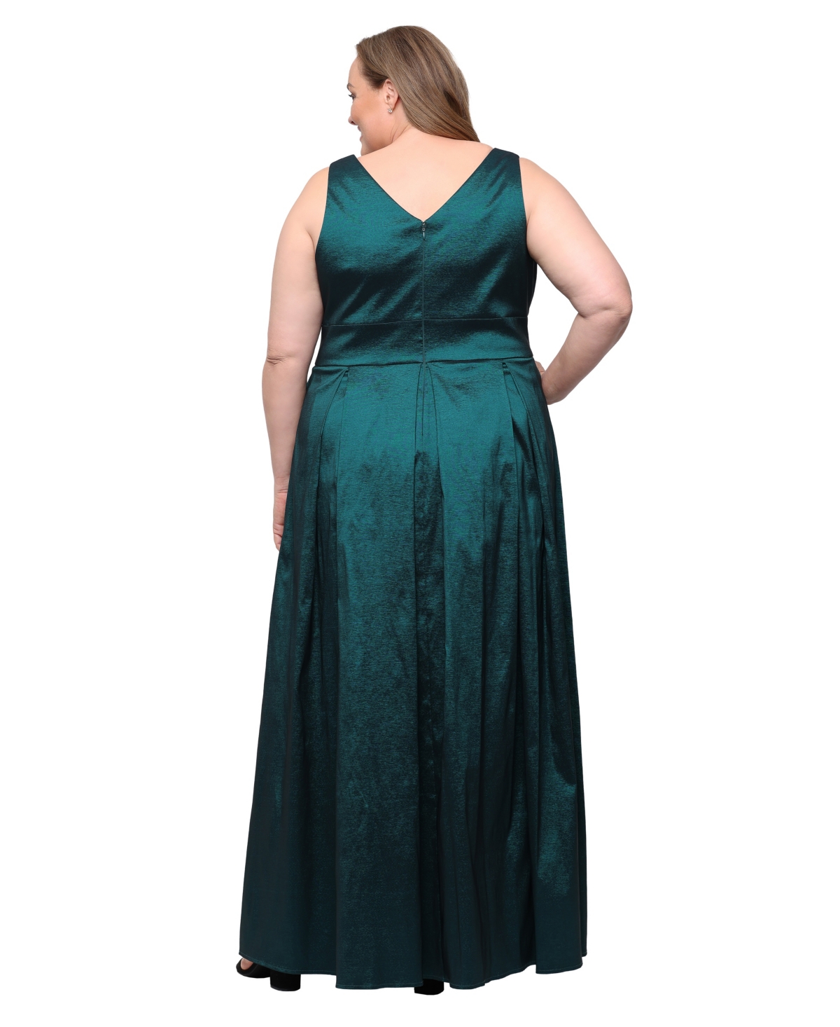 Alex Evenings Plus Sleeveless Taffeta Ball Gown