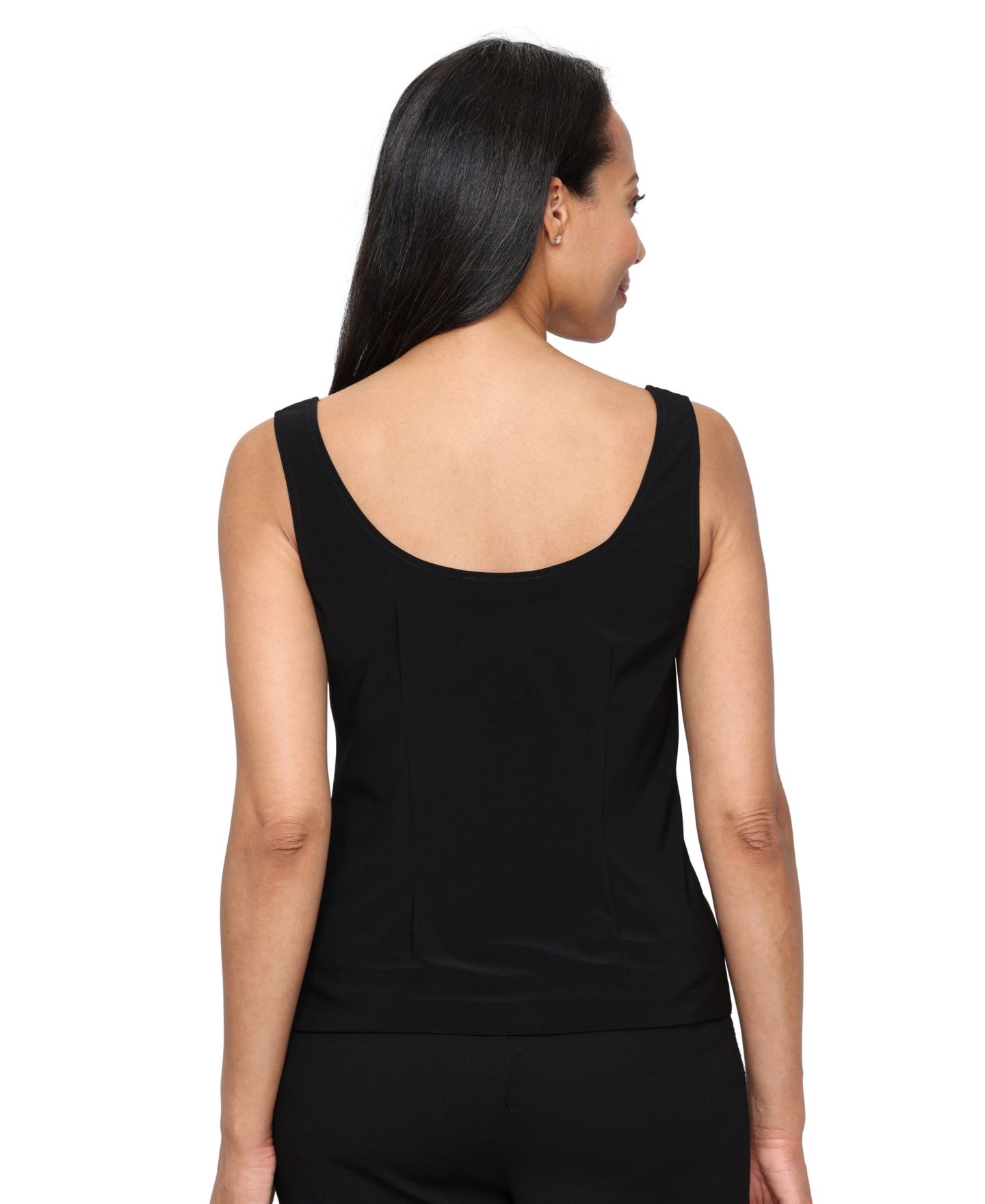 Женские комплекты Alex Evenings Petite Jacquard Scoop Neck Tank Top and Jacket, 2-Piece Set, цвет: Бирюзовый разноцветный — фото 3