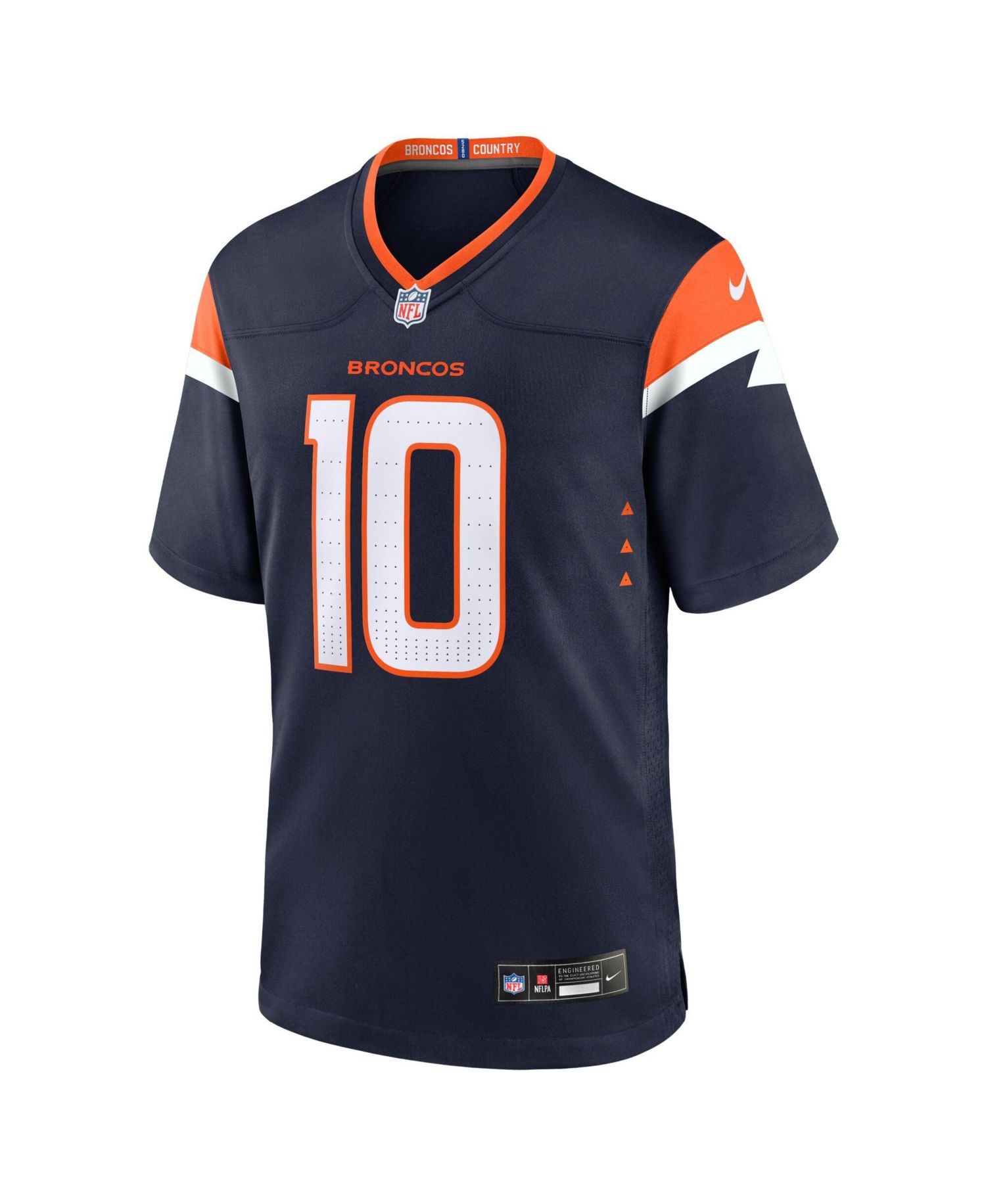 Men's Bo Nix Navy Denver Broncos Alternate Game Jersey
