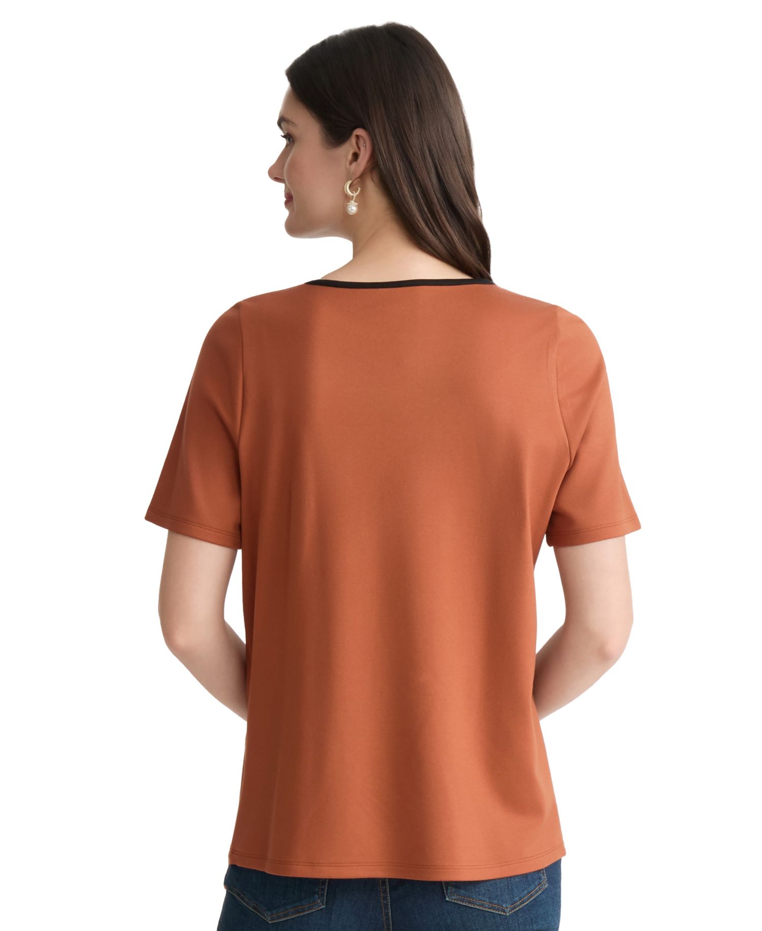 Petite Drop Shoulder Top