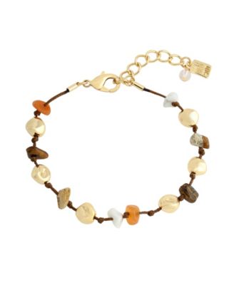 Multi-Colored Chip Stone Bracelet