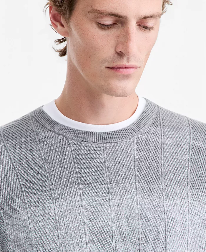 Men's Herr Cotton Gradient-Stripe Crewneck Sweater, Macy's Exclusive - thumbnail 9