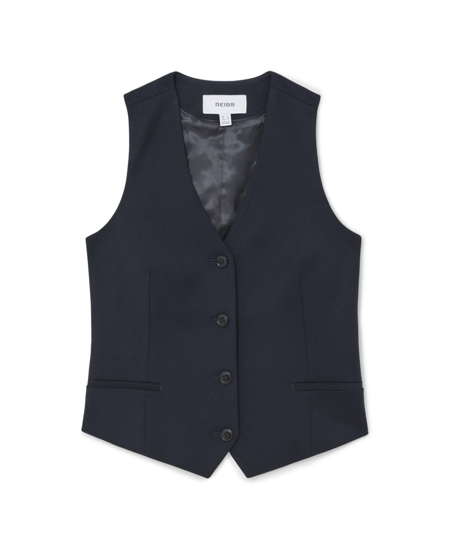 Women's Gabi Tailored Single-Breasted Twill Waistcoat