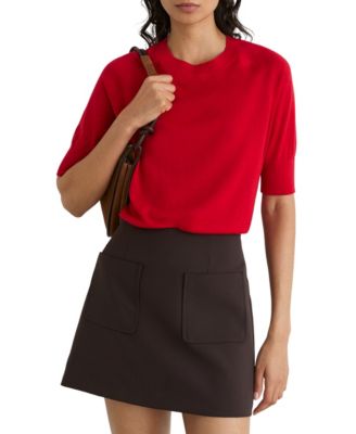 Women's Suzzie Merino Wool Mock-Neck T-Shirt