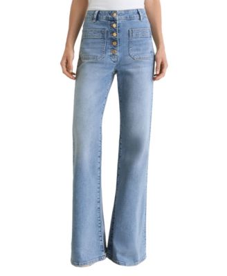 Women's Cali High-Rise Flared Cotton-Blend Jeans