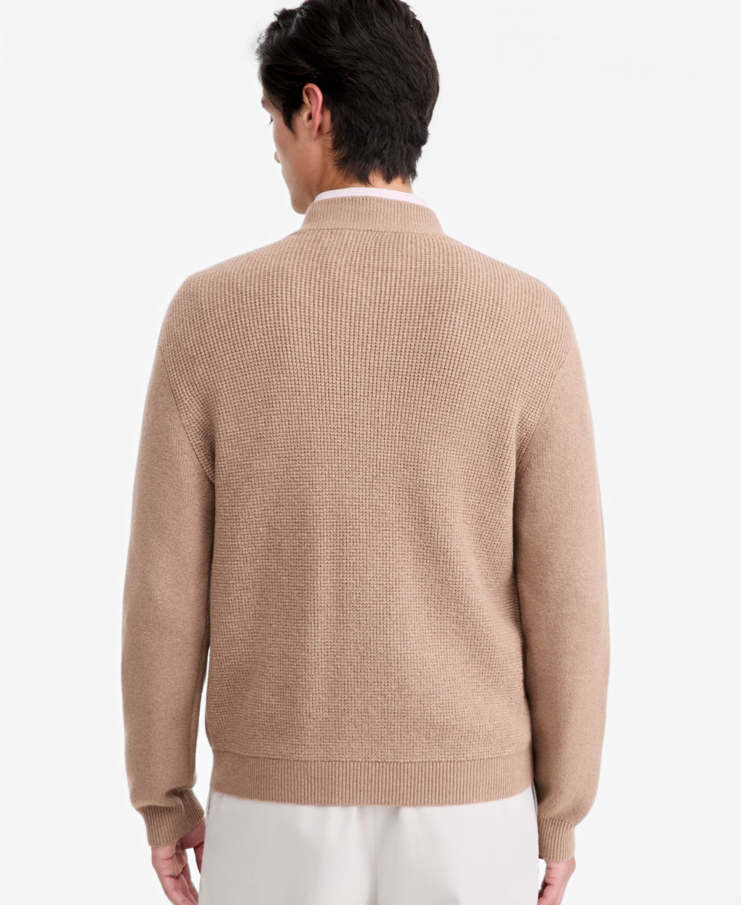 Men's Textured Zip Bomber Sweater, Macy's Exclusive