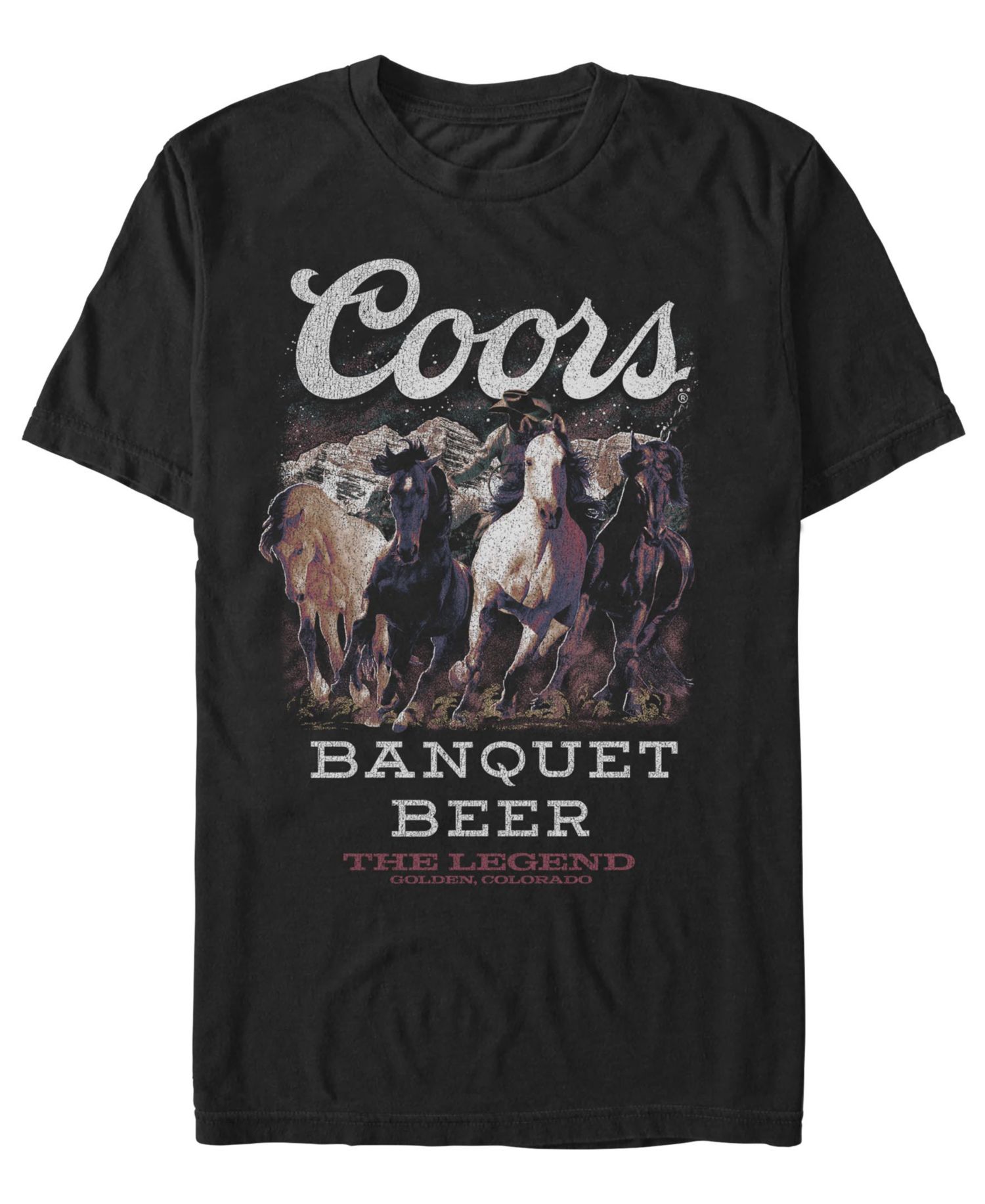 Men's Coors Coors Horses T-Shirt
