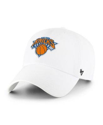 Men's White New York Knicks Clean Up Adjustable Hat