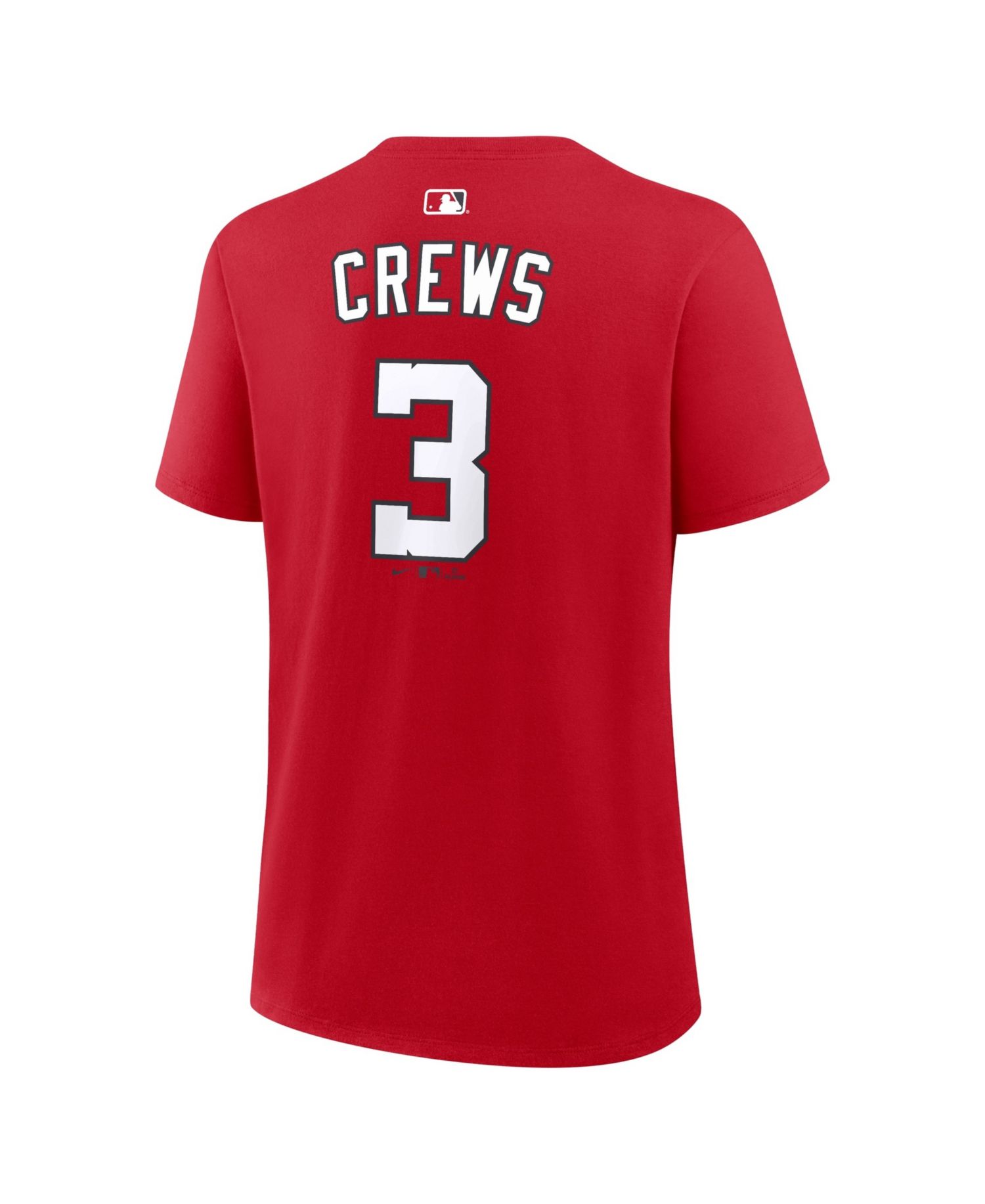 Women's Dylan Crews Red Washington Nationals Name & Number T-Shirt