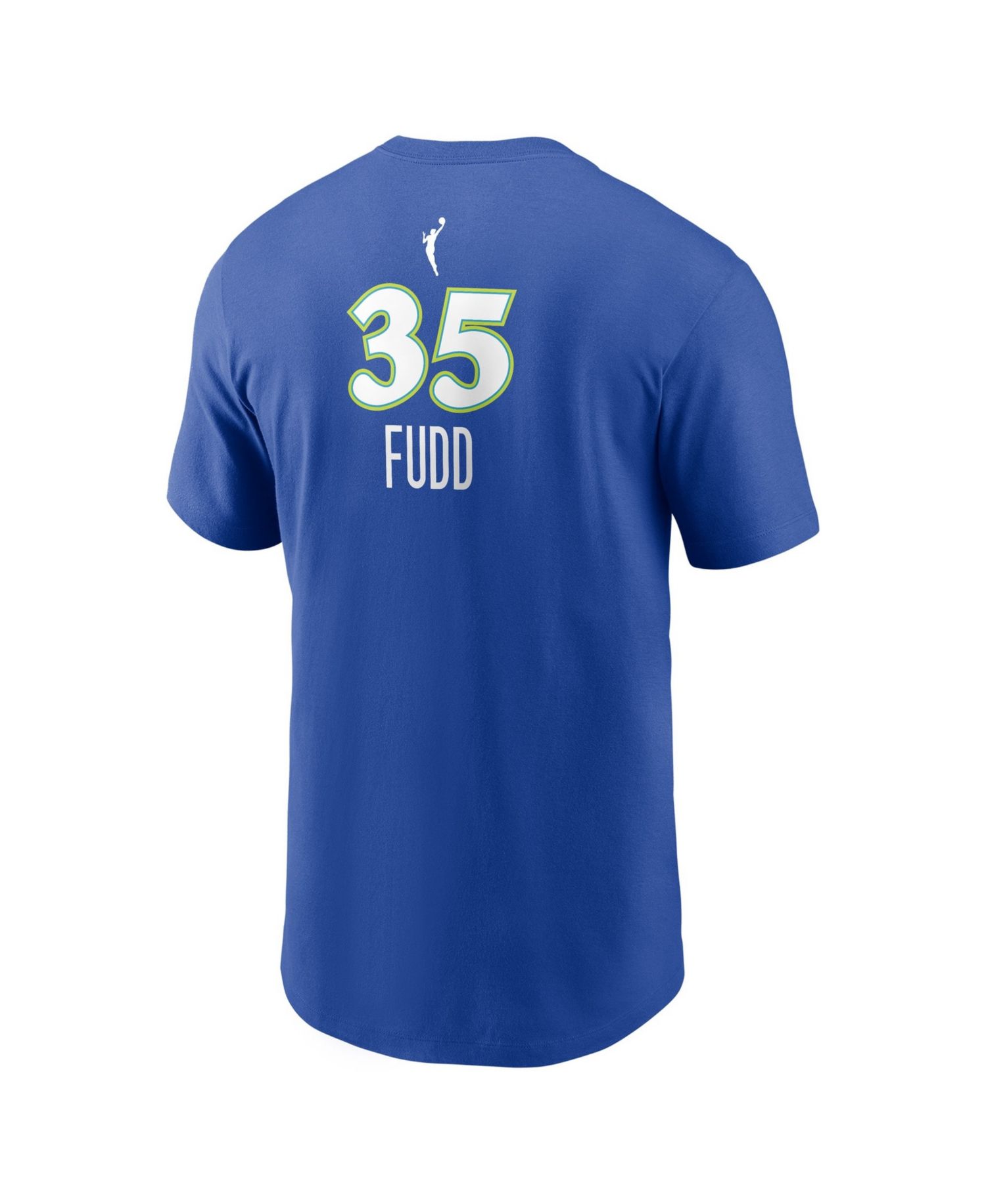 Men's Azzi Fudd Blue Dallas Wings Name & Number Rebel Edition T-Shirt