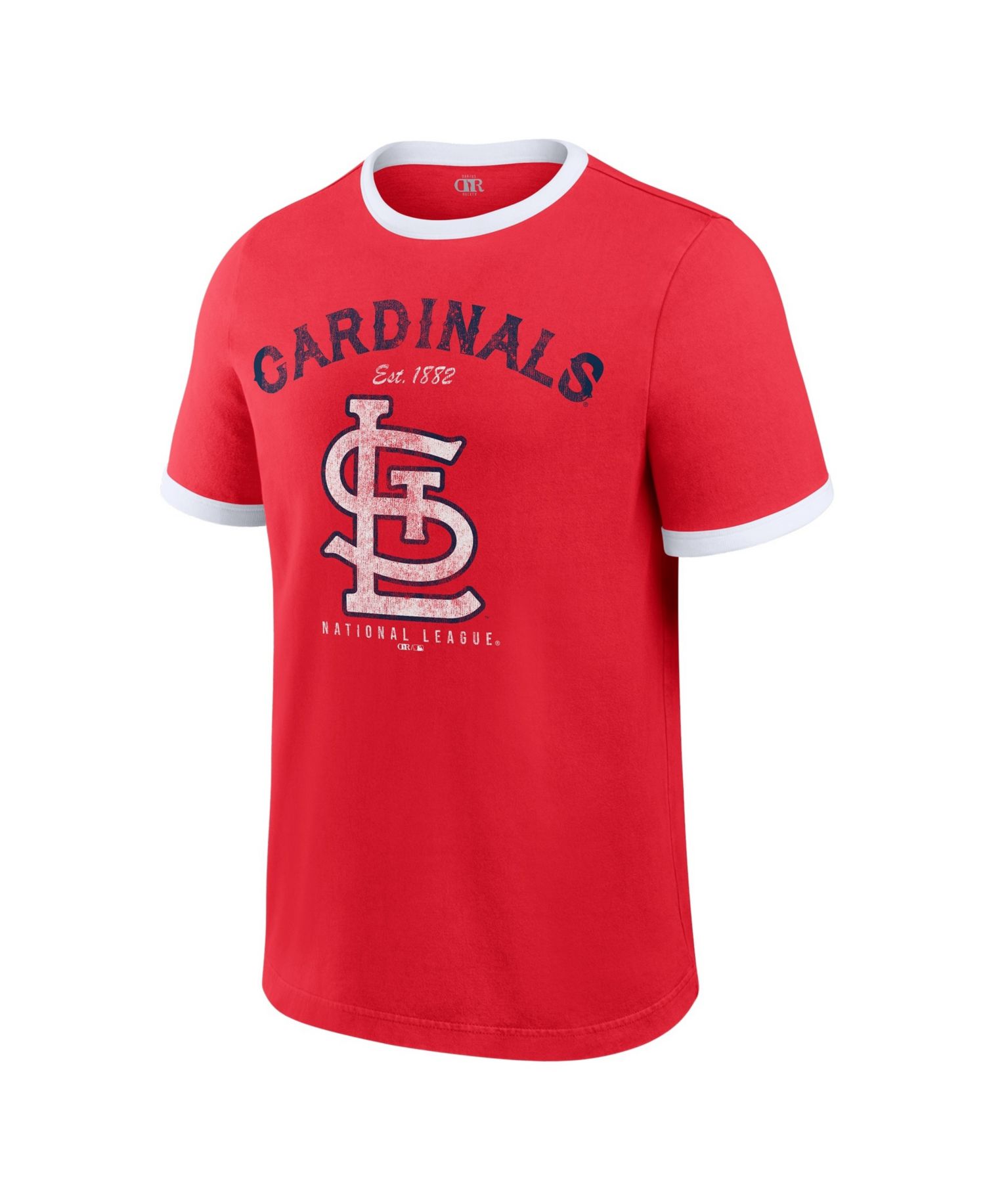 Men's Red St. Louis Cardinals Washed Ringer T-Shirt